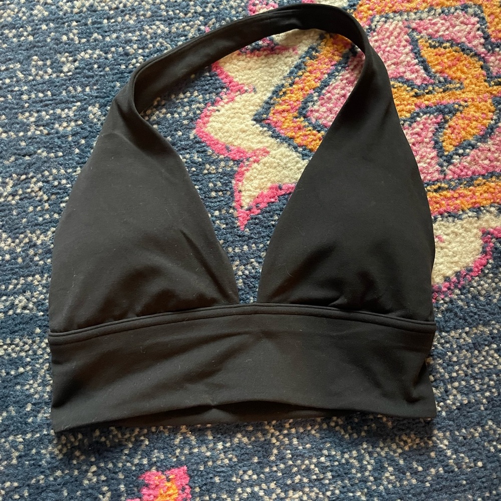 LIKE NEW - Black Lululemon Halter Sports bra